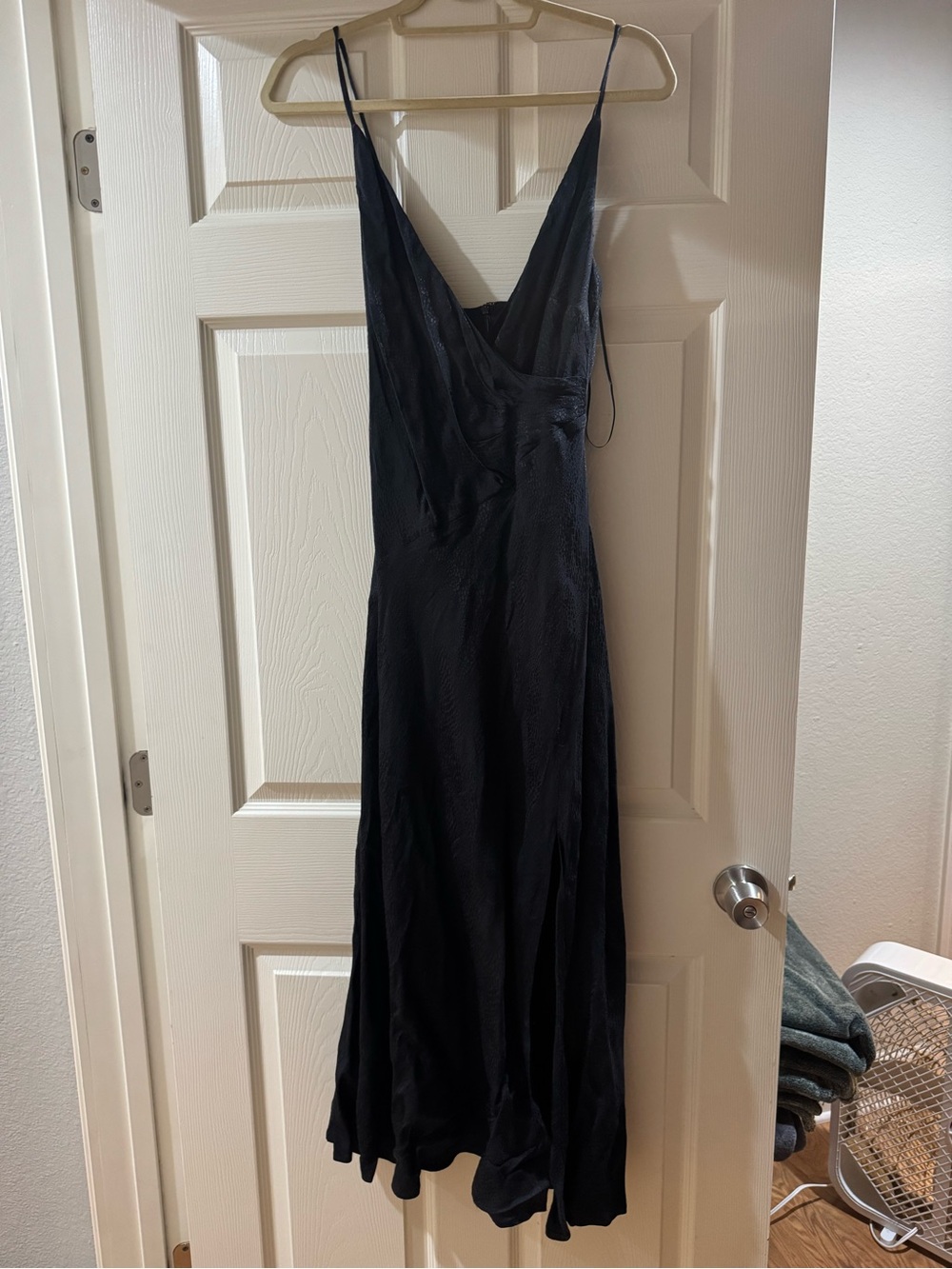 ASTR The Label Black Animal Print Jacquard Maxi Dress Size M